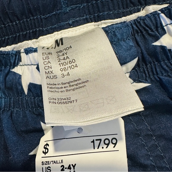 2 pcs Gymboree swim shirt sz 4, H&M swim shorts 2-4 kids boys - Picture 3 of 11